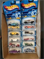 Flat of Hot Wheels