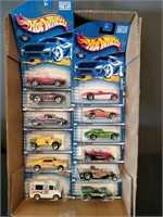 Flat of Hot Wheels