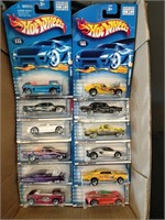 Flat of Hot Wheels