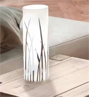 Rivato White Cylinder Desk Lamp Pattern 92743A