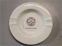 Vintage Holy Cross College Ashtray Rare Find