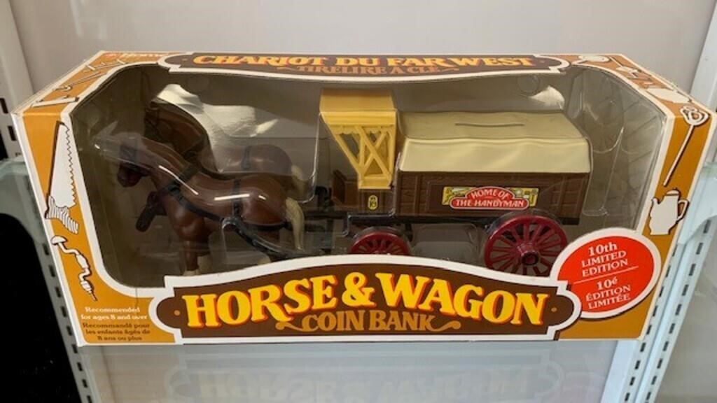 Ertl Home Hardware Horse & Wagon Bank