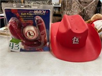 STL Cardinals hat, ball, glove