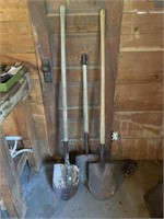 Three shovels