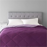 COMFORTER FULL/QUEEN - Plum/Light Purple