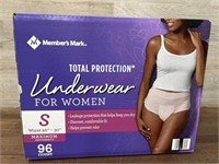 Small women’s 96ct underwear