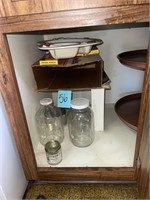 VTG jars contents of cabinet