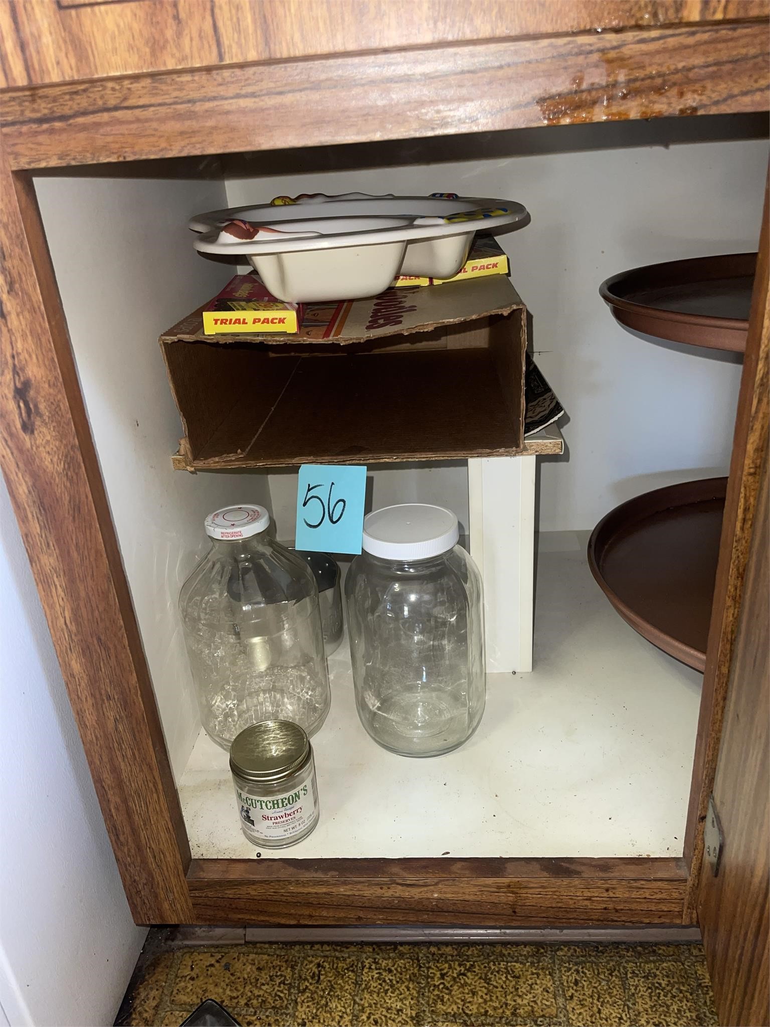 VTG jars contents of cabinet