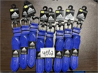 Lot of 8 adidas youth sized blue adjustable