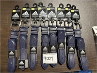 Lot of 8 adidas youth sized navy blue adjustable