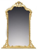 LOUIS XV STYLE PIERCED GILTWOOD MIRROR