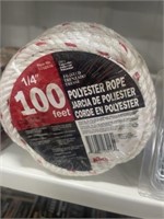 100' 1/4" POLY ROPE