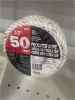 50' 1/2" POLY ROPE