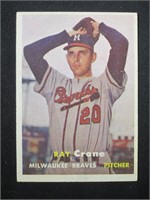 1957 TOPPS #68 RAY CRONE MILWAUKEE BRAVES