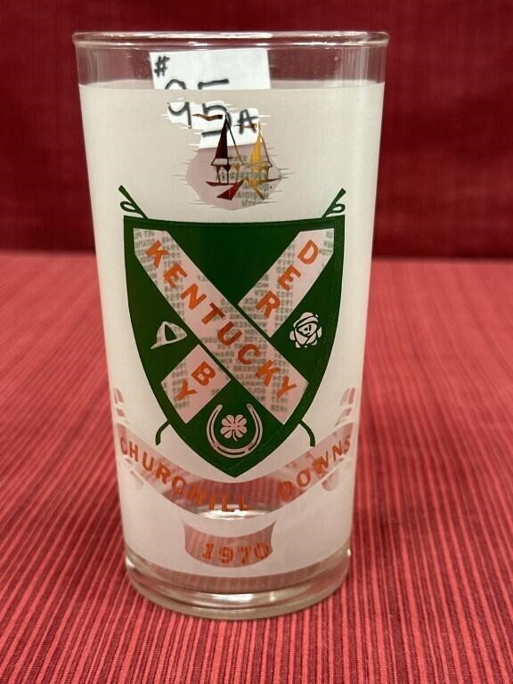 1970 Official Kentucky Derby Mint Julep Glass