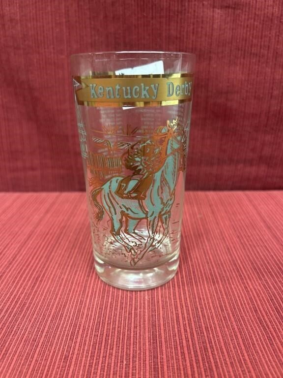 1969 Official Kentucky Derby Mint Julep Glass