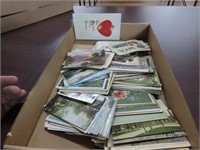 Antique postcards lot. Most used w/stamps.