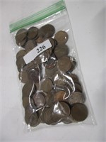 Approximately 100 wheat back pennies