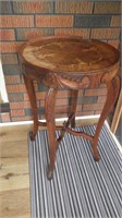 Antique Inlay Carved Side Table