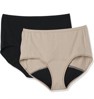 $40 M Womens Moderate Leak Period Bikini Brief 2PK