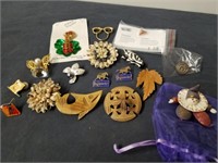Vintage pins and brooches