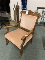 West Lake Peach Velvet Chair