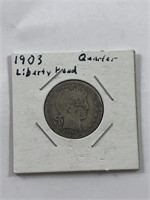 1903 Liberty Head Quarter Dollar