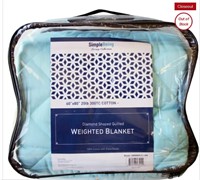 Simple Being Sky Blue 60x80 20LB Weighted Blanket