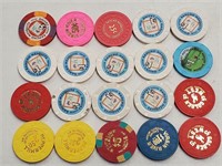 20 Various Mesquite Nevada Casino Chips