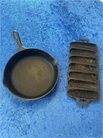 Cast iron muffin & 9” skillet