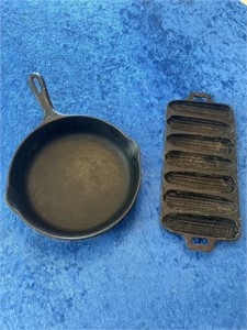 Cast iron muffin & 9” skillet