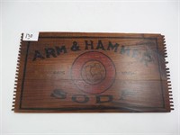 Wooden Advertising Box End - Arm & Hammer