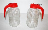 (2) Retro Large Syrups