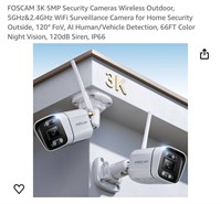 FOSCAM 3K 5MP Security Cameras Wireless Outdoor