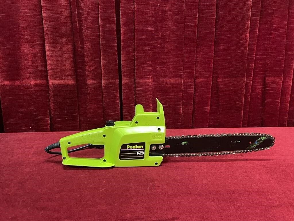 Poulan 1420 14" 10.5A Electric Chainsaw - Works