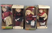 4x The Bid 18" Caroling Dolls W Box