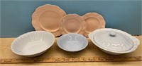 Morn-Glo, Petalware & J&G Meakin Rosa Dishes.