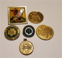 LOT OF GIRL SCOUT PINS