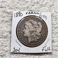 1890 Carson City Morgan Dollar F