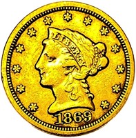 1869-S $2.50 Gold Quarter Eagle