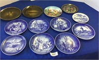 12 pcs. Porcelain Collector Plates