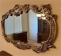 Large Rococo Style Mirror Plastic