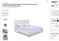 WR5006 White King Platform Bed