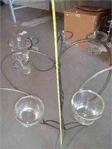 Metal candle holder tree