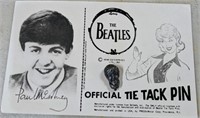 Beatles Lapel Pin 1964 on Card