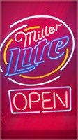 Miller Lite Open Neon Sign
