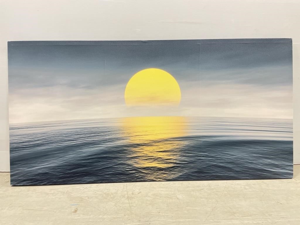 Jiuqinghua Canvas Art Print Large Yellow Sunset