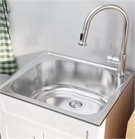 Stainless Steel Drop-In Laundry Sink