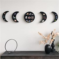 EOKI 5 Pieces 12.2" Moon Phase Shelf Set - Phases