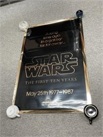 Star Wars Mylar Poster, First Ten Years 1977-1987